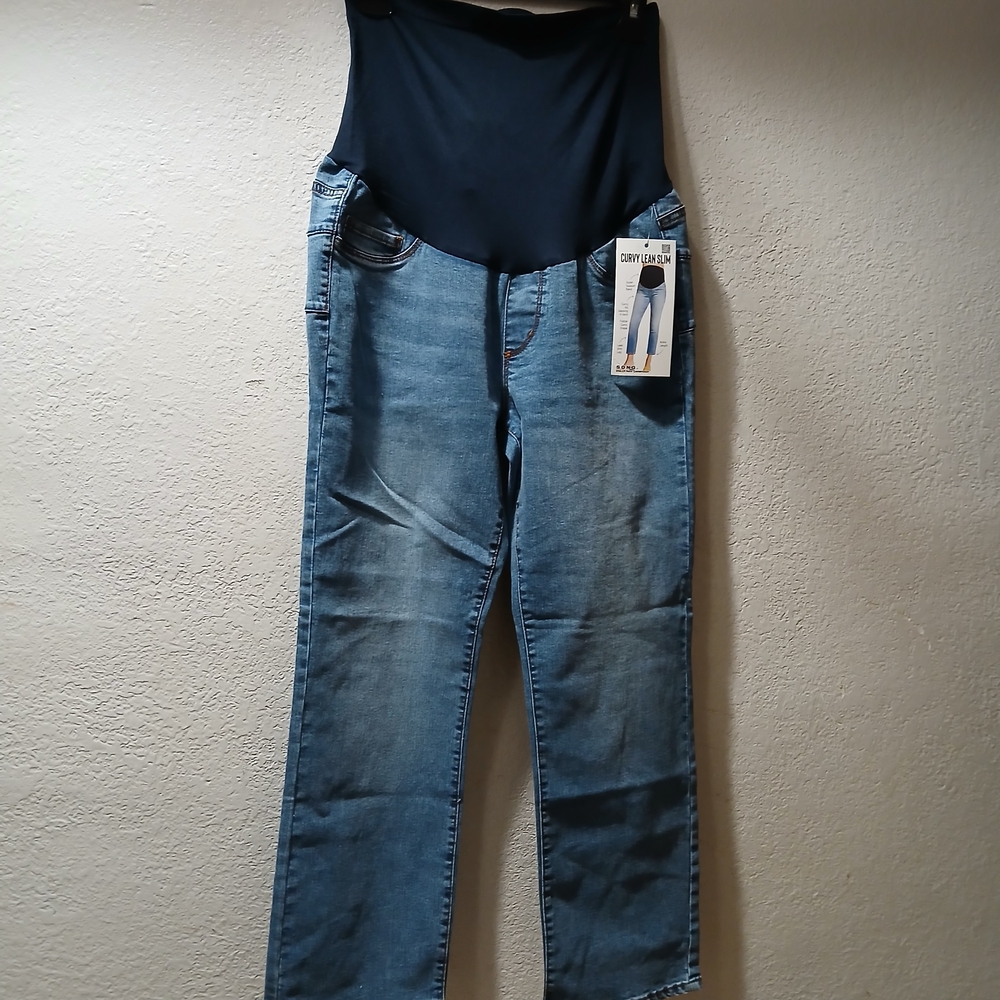 S.O..N.G maternity size L Nwot Chic Blue Denim maternity jeans